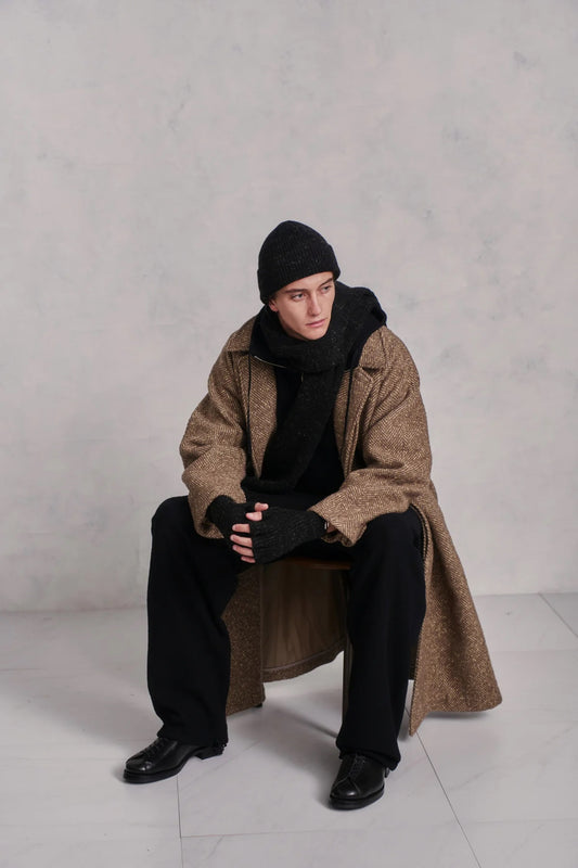 ○OLD JOE - BLENDED KEMPI SWEATER CAP - ONYX