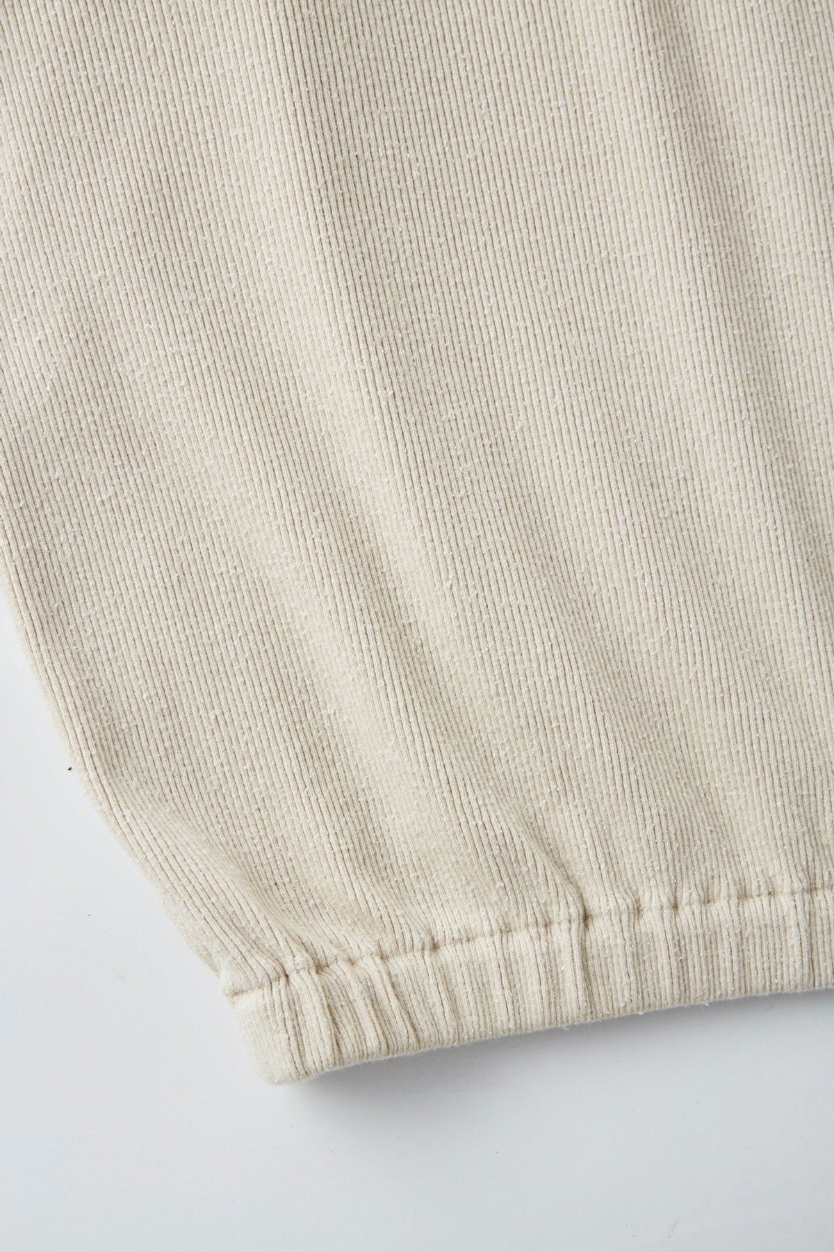 ○OLD JOE - QUATER ZIP SILK NEP RIBED SHIRTS - FOG