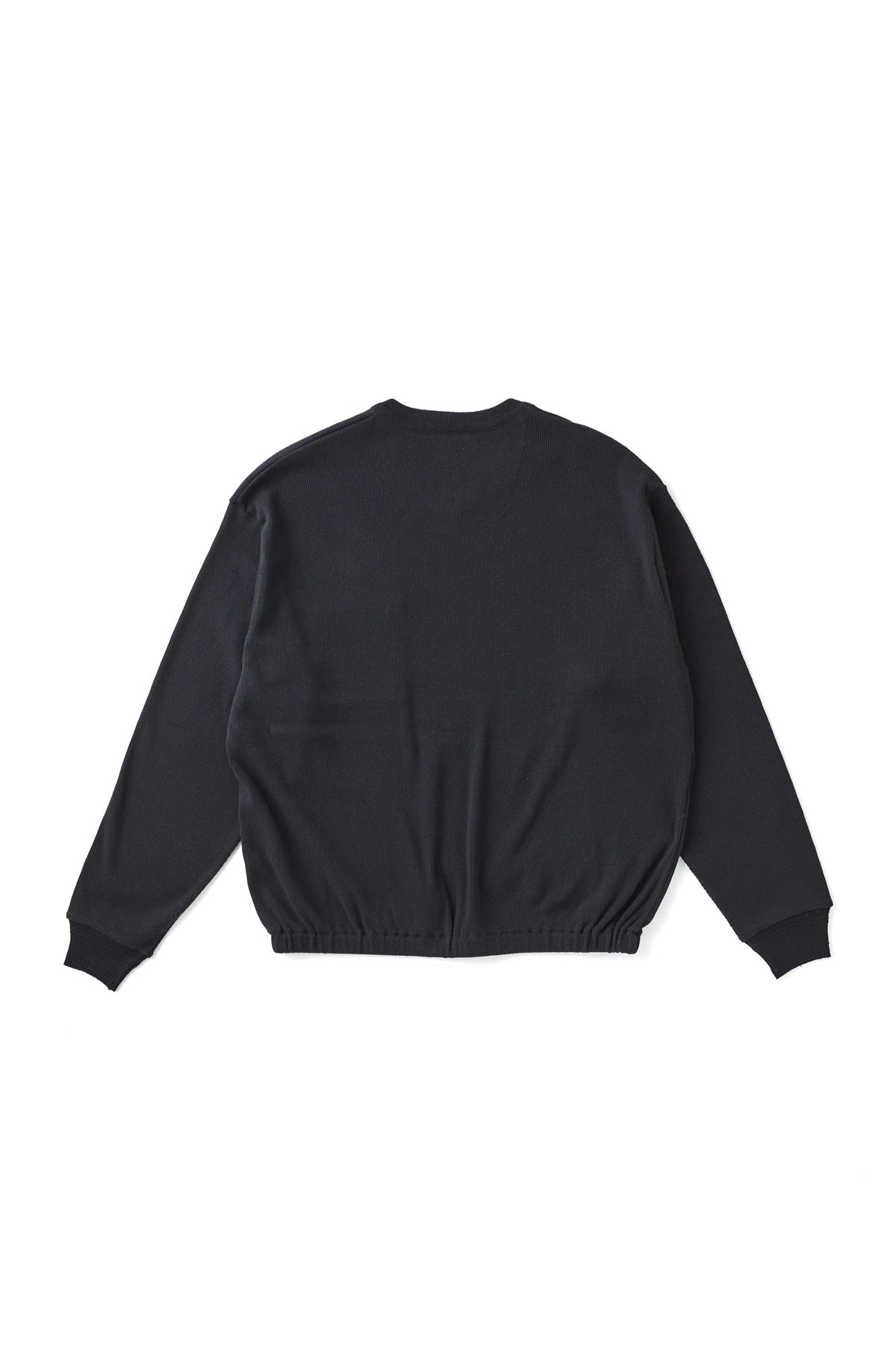 ○OLD JOE - VNECK SILK NEP RIBED TOPS - ONYX