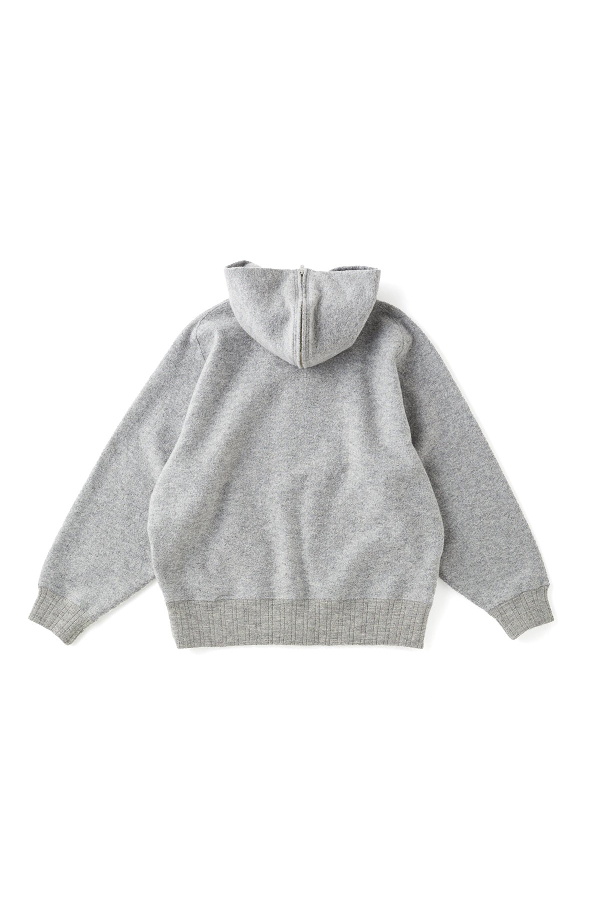 ○OLD JOE - ZIPFRONT ATHLETIC HOODIE - PEWTER