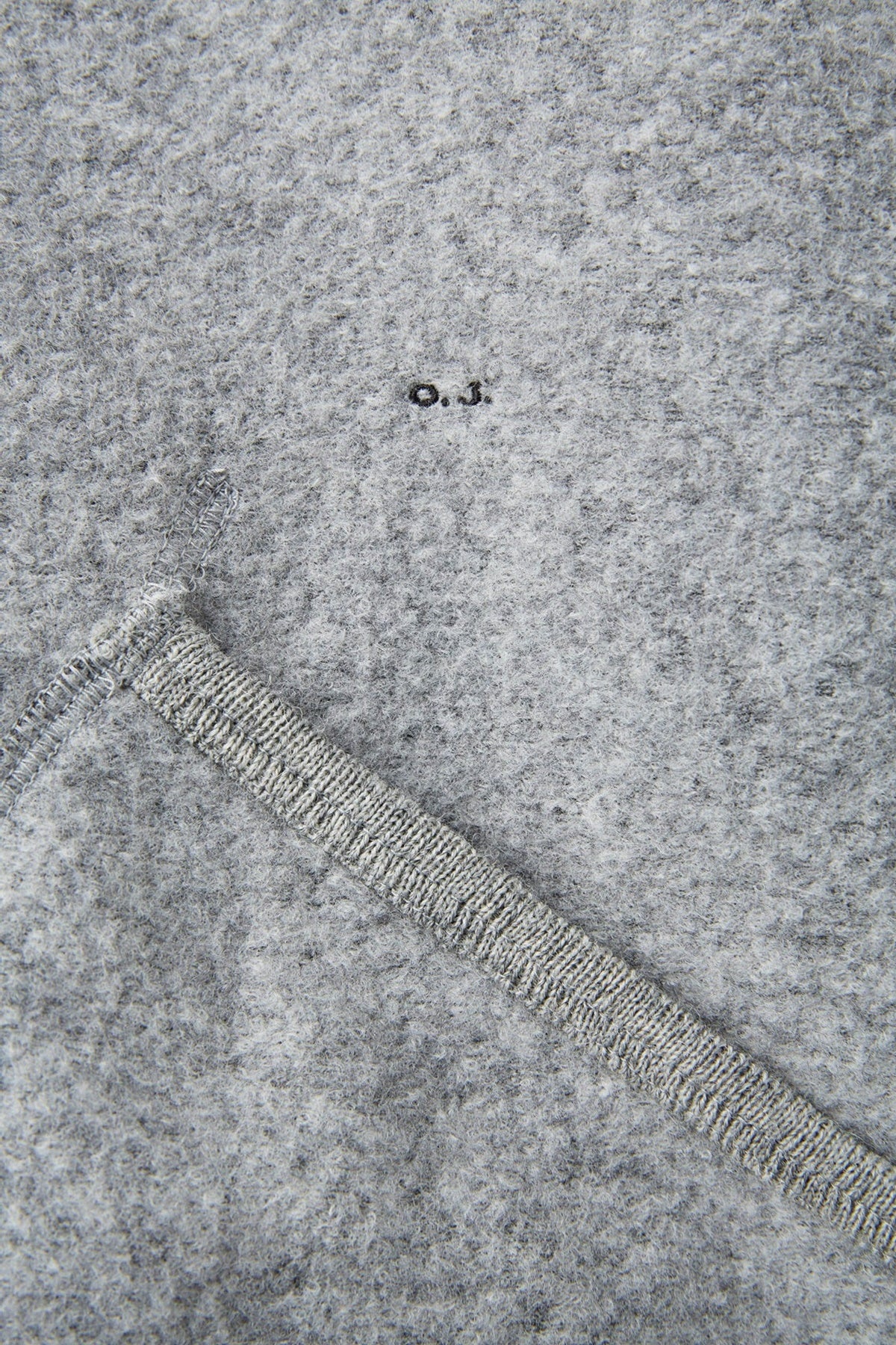 ○OLD JOE - ZIPFRONT ATHLETIC HOODIE - PEWTER