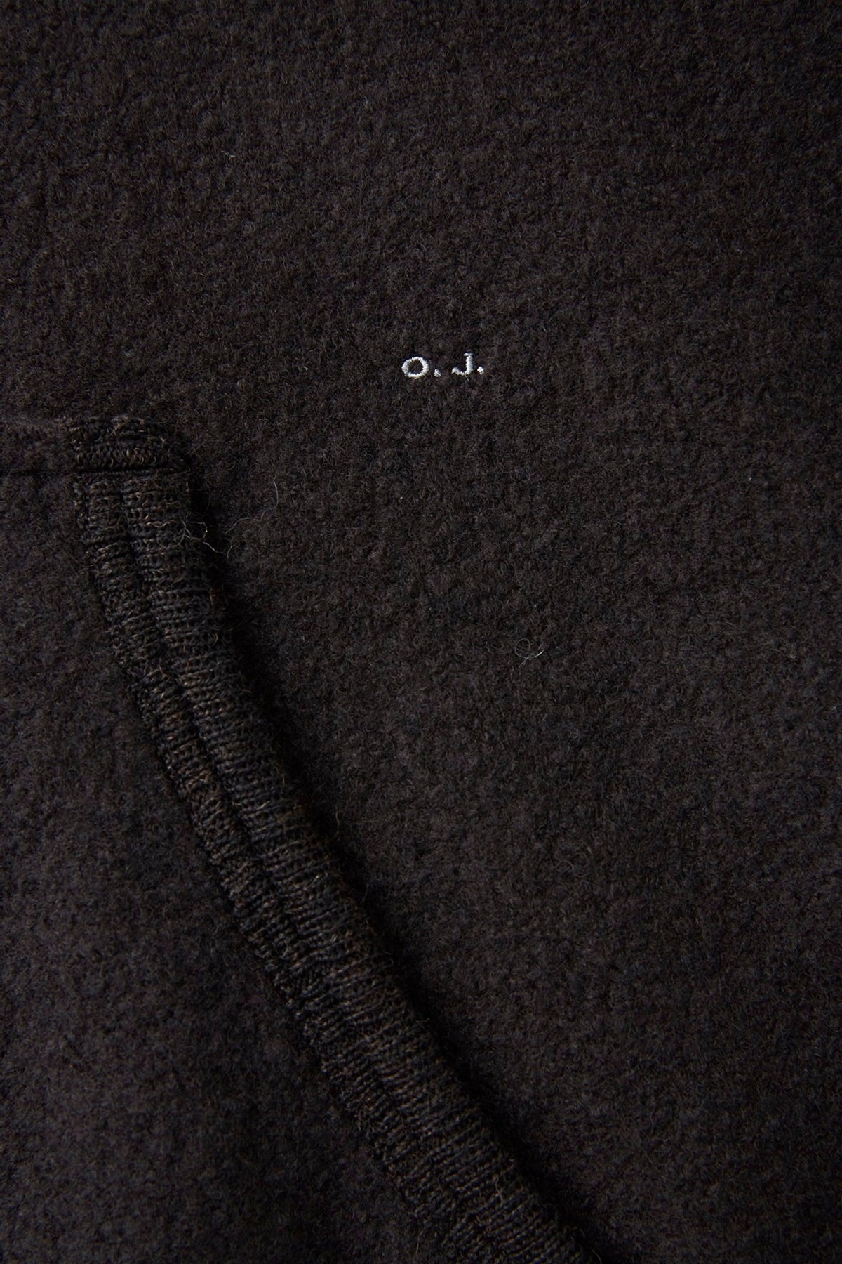 ○OLD JOE - QUATER ZIP ATHLETIC HOODIE - BARK