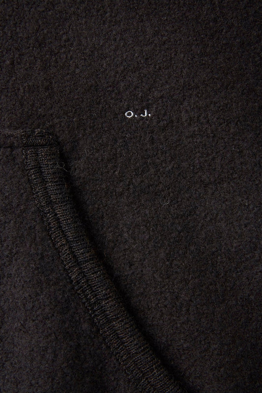 ○OLD JOE - QUATER ZIP ATHLETIC HOODIE - BARK