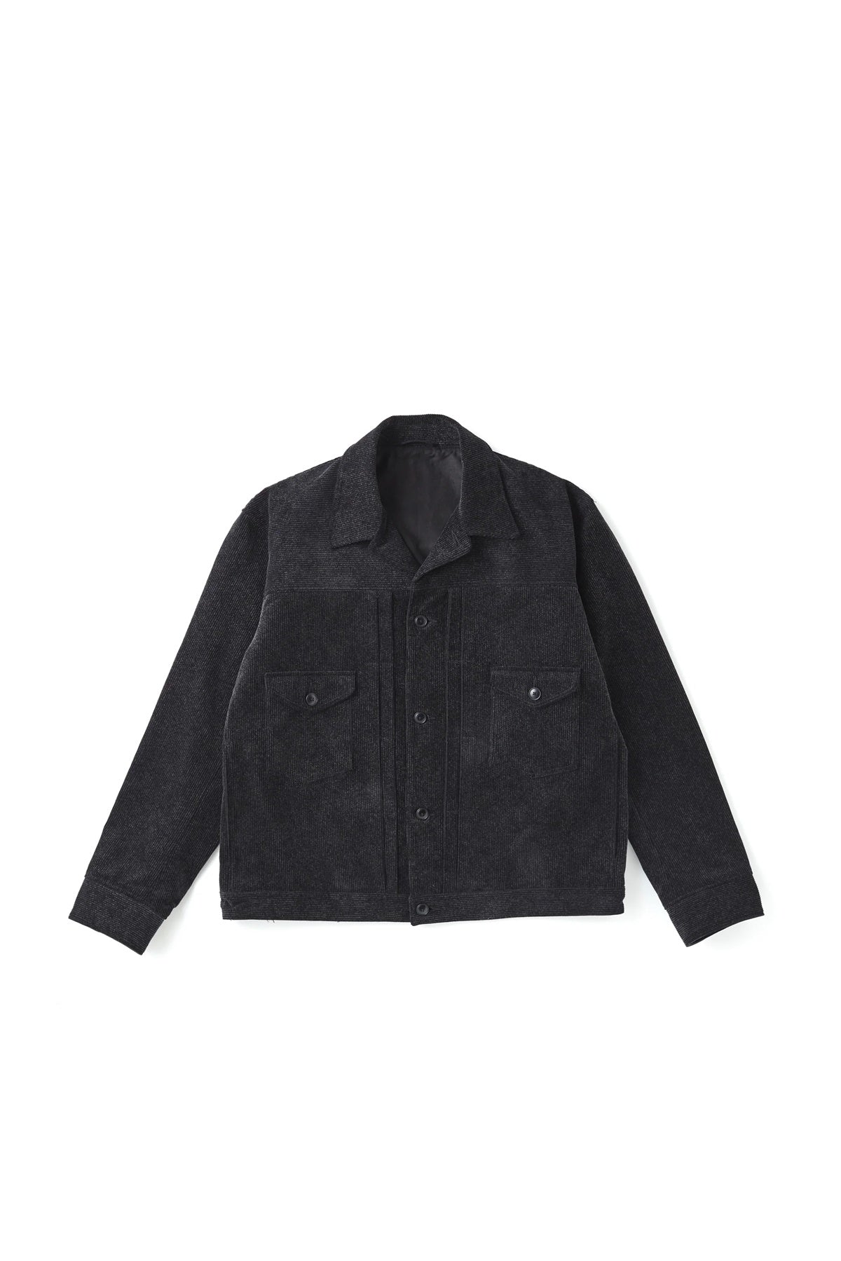 ○OLD JOE - PRINTED CORDS JEAN JACKET - GRAPHITE
