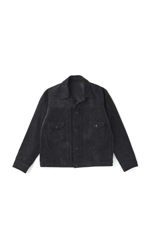 ○OLD JOE - PRINTED CORDS JEAN JACKET - GRAPHITE