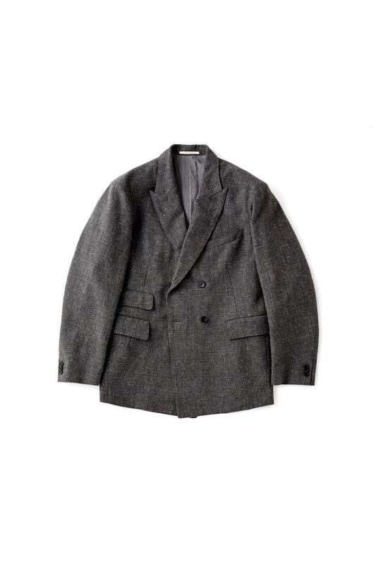 ○OLD JOE - DOUBLE BREASTED SWING JACKET - PEWTER