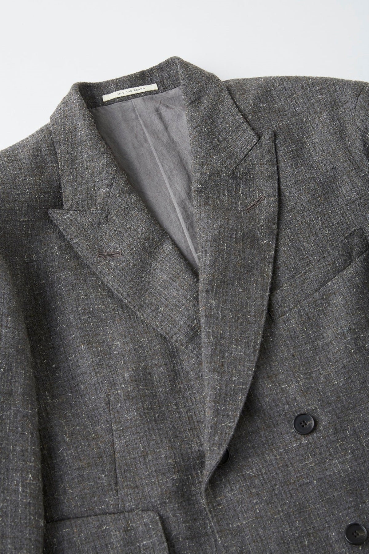 ○OLD JOE - DOUBLE BREASTED SWING JACKET - PEWTER