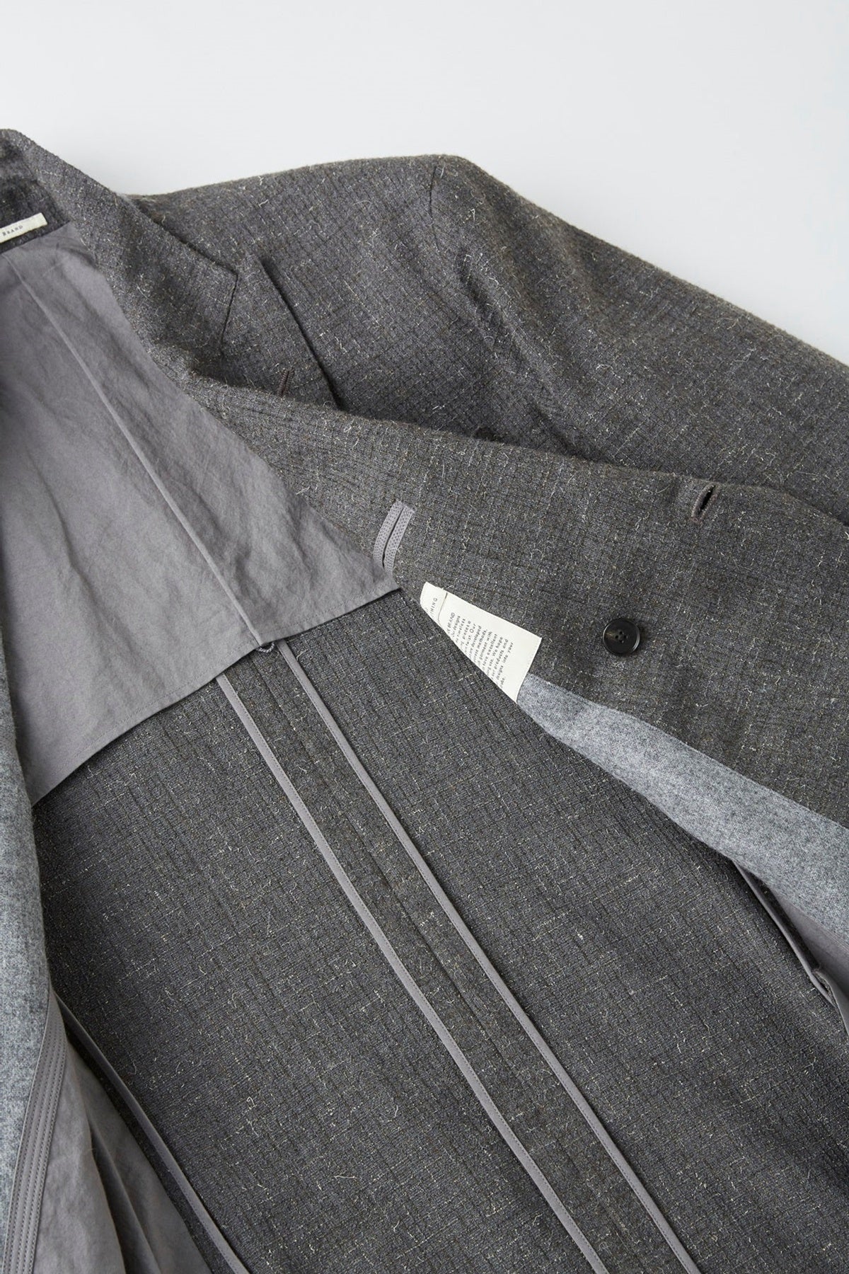 ○OLD JOE - DOUBLE BREASTED SWING JACKET - PEWTER