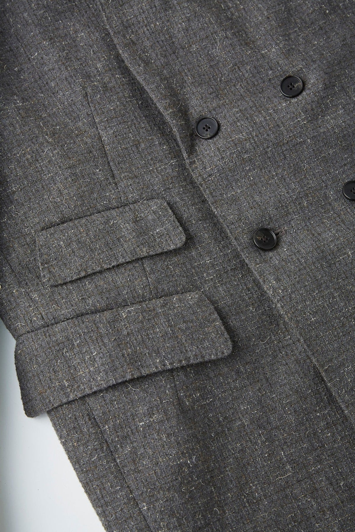 ○OLD JOE - DOUBLE BREASTED SWING JACKET - PEWTER