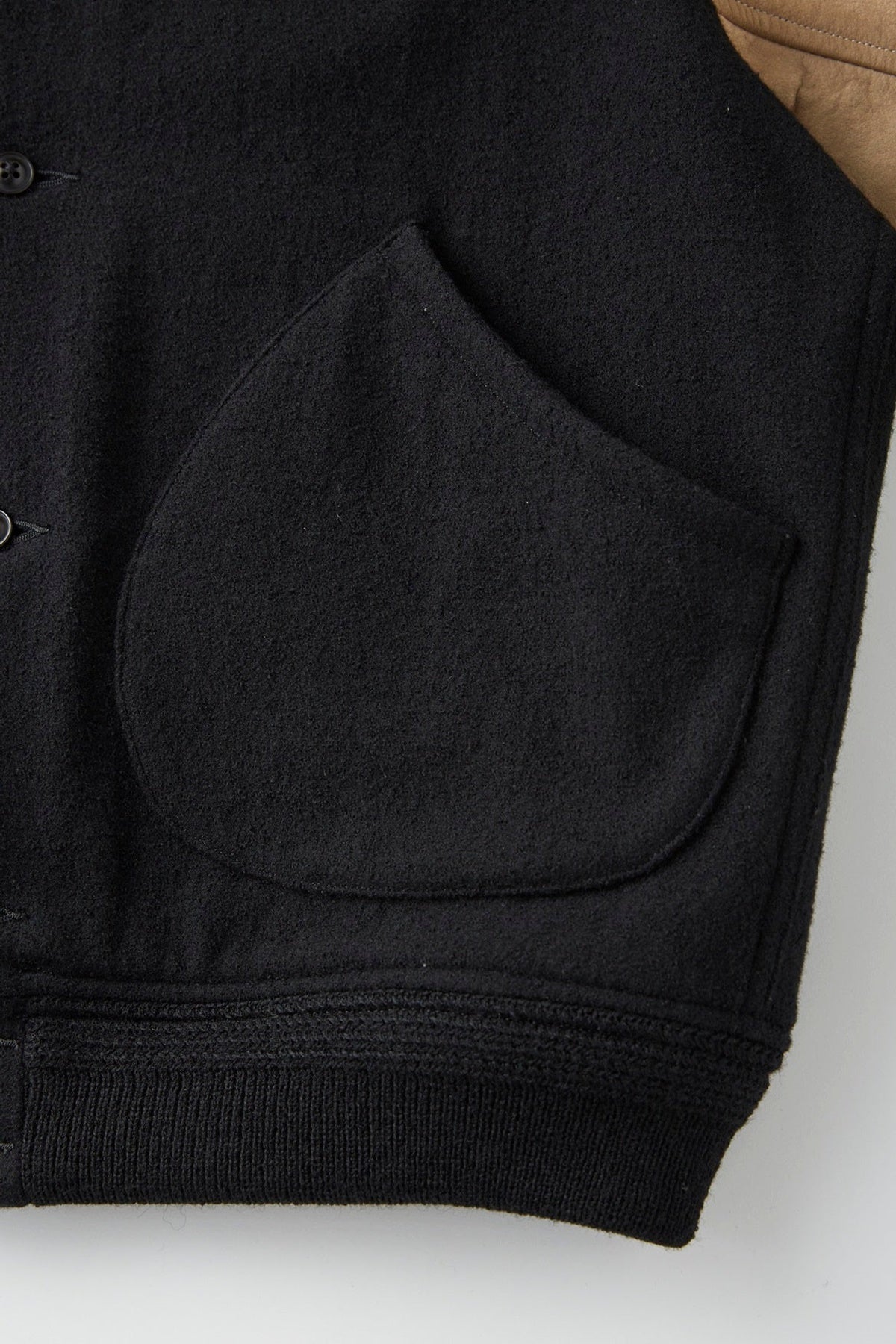 ○OLD JOE - BUTTON-FRONT CAMPBELL JACKET - ONYX×DUNE