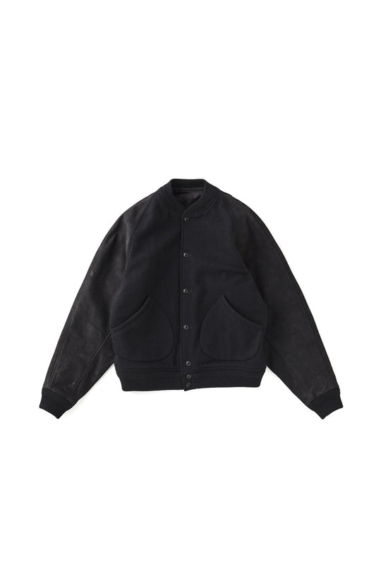 ○OLD JOE - BUTTON-FRONT CAMPBELL JACKET - ONYX×ONYX