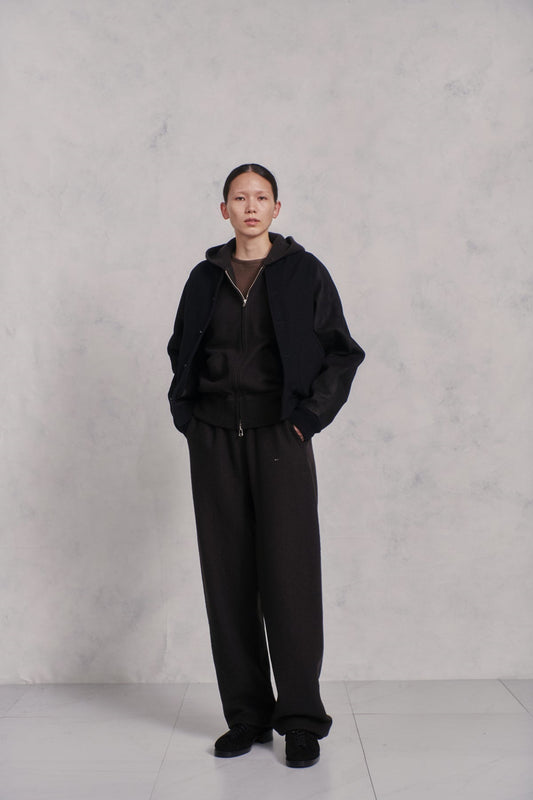 ○OLD JOE - BUTTON-FRONT CAMPBELL JACKET - ONYX×ONYX