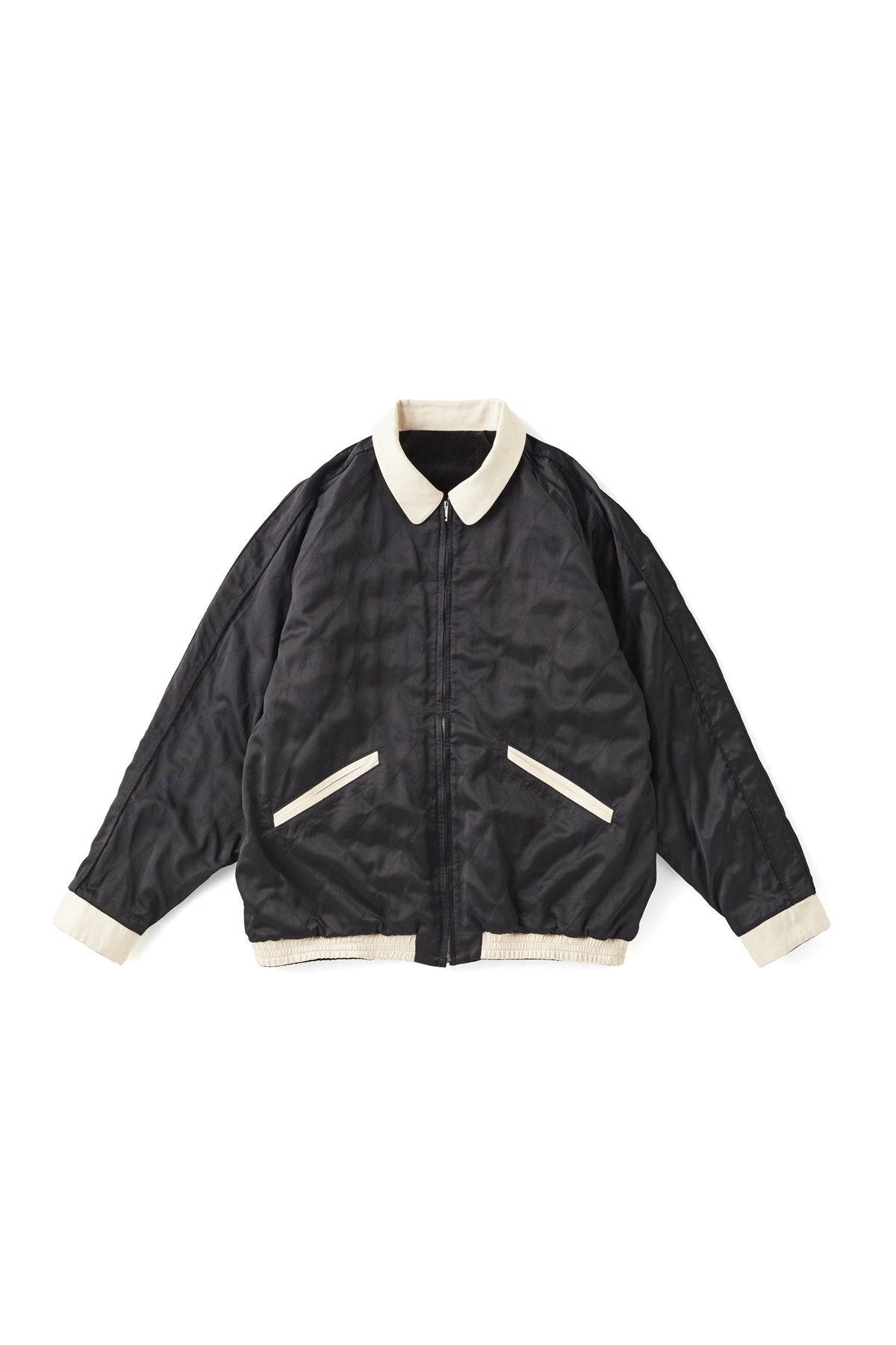 ○OLD JOE - STUNNING VELVET SOUVENIR JACKET(Niwatori to Hiyoko) - ONYX