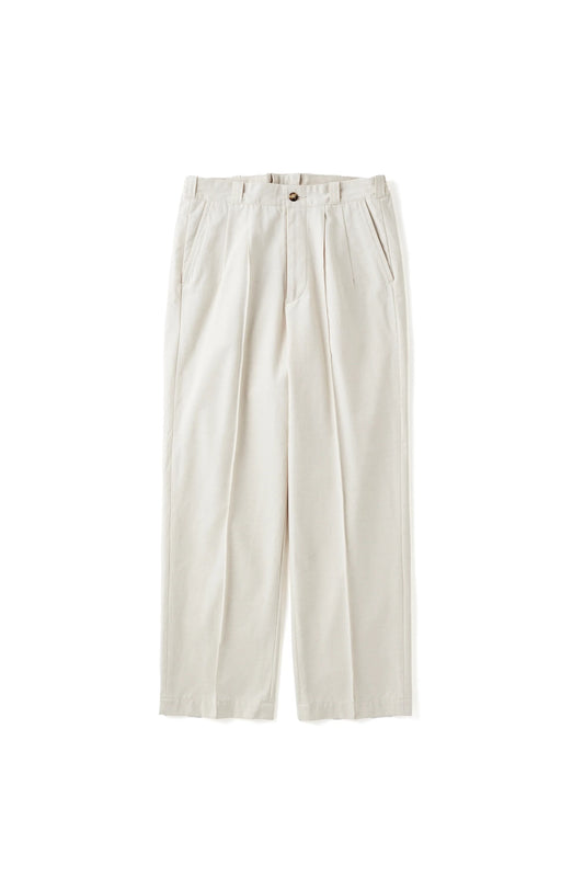 ○OLD JOE - FRONT TUCK ARMY TROUSER - NATURAL