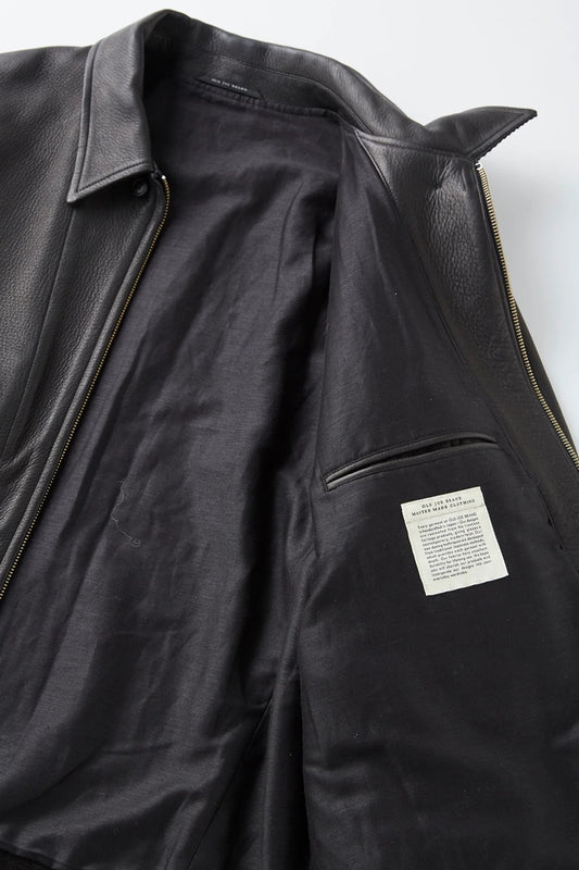 ○OLD JOE - PATINA DEERSKIN ALBERT JACKET - PATINA BLACK