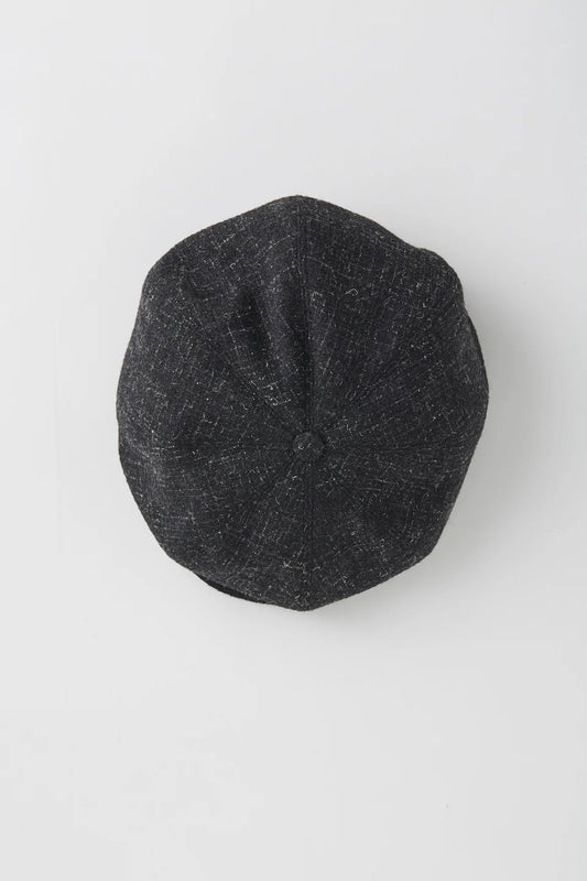 ○OLD JOE - KEMPI TWEED PEAKED CAP - GRAPHITE
