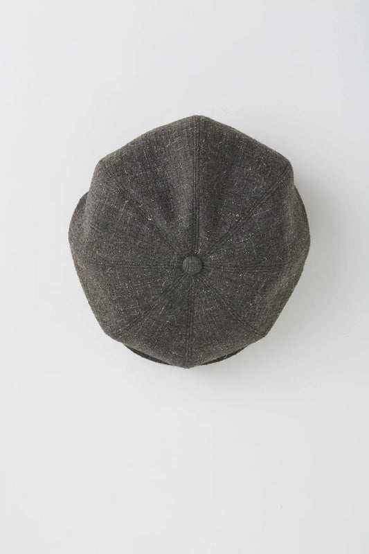 ○OLD JOE - KEMPI TWEED PEAKED CAP - PEWTER
