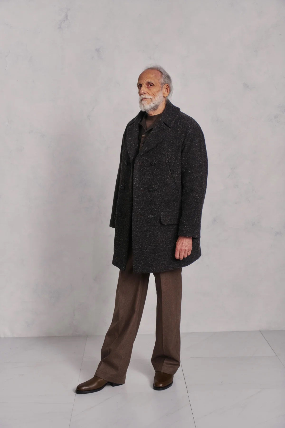 ○OLD JOE - DOUBLE BREASTED WARD COAT - WHISKY