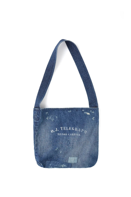 ○OLD JOE - NEWSPAPER BAG (SCAR FACE) - INDIGO