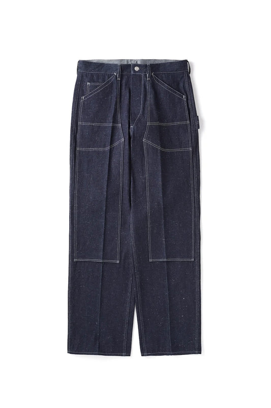 ○OLD JOE - DOUBLE FRONT SNUGGER TROUSER - INDIGO