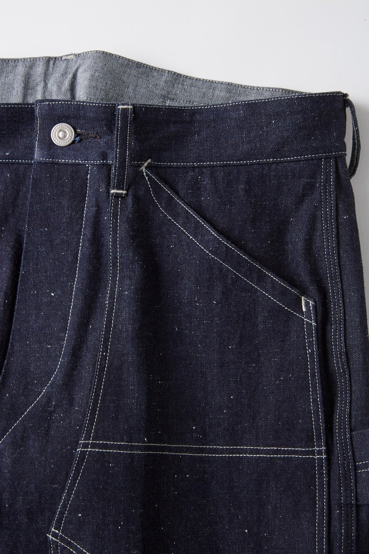 ○OLD JOE - DOUBLE FRONT SNUGGER TROUSER - INDIGO