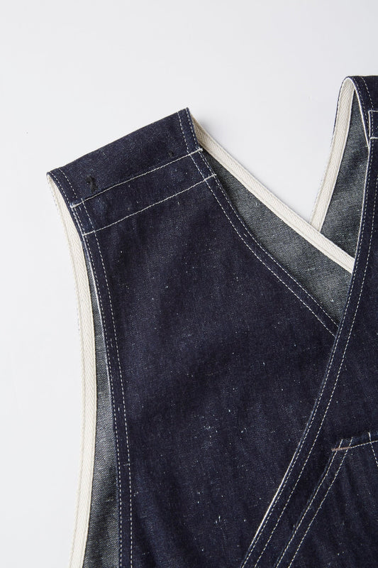 ○OLD JOE - CROSS SHOULDER ANVIL OVERALLS - INDIGO