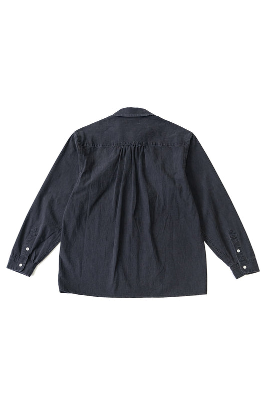 ○OLD JOE - SWALLOW COLLAR SPORTS SHIRTS Long-sleeve (Hiyoko) - GRAPHITE