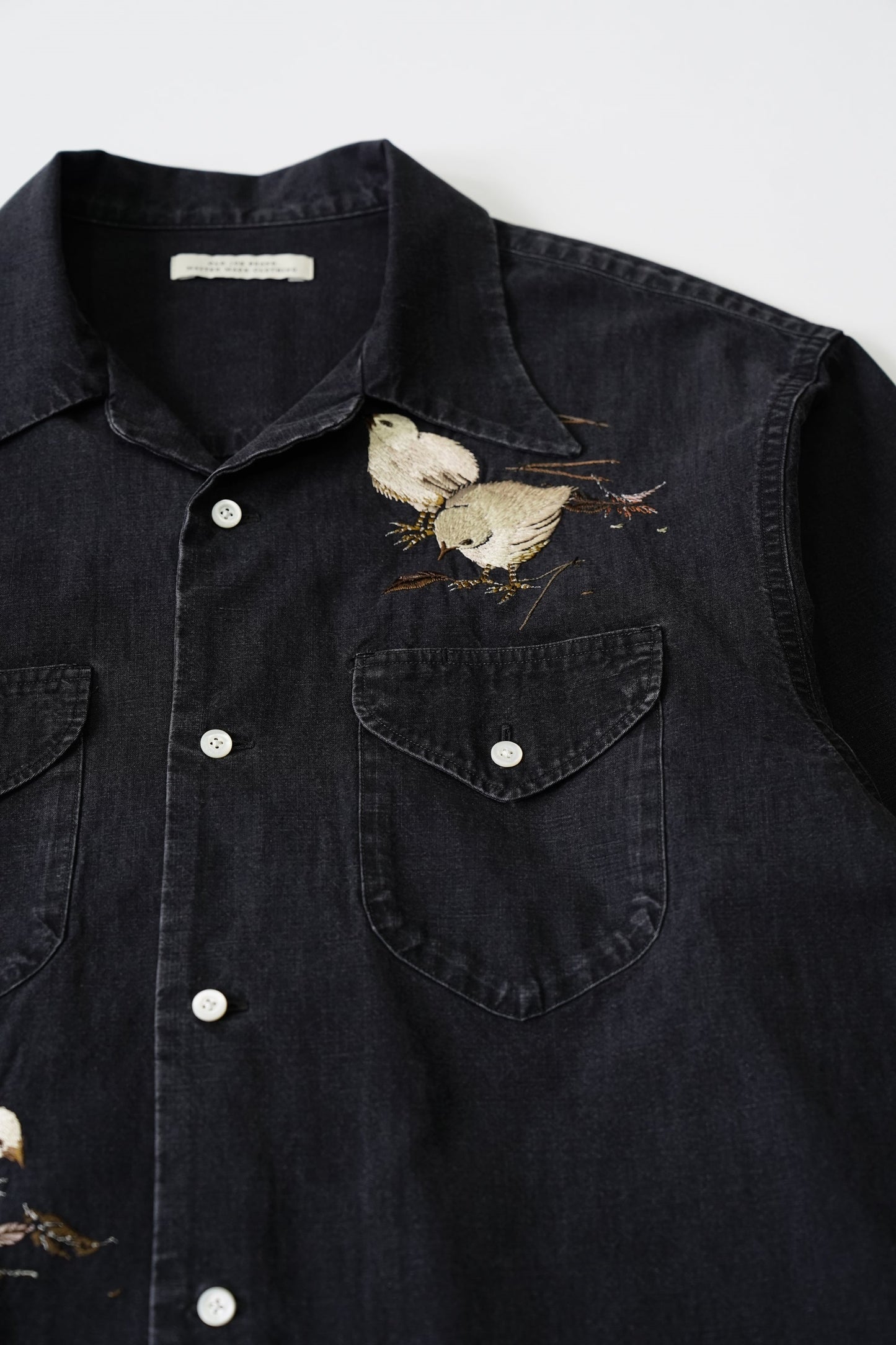 ○OLD JOE - SWALLOW COLLAR SPORTS SHIRTS Long-sleeve (Hiyoko) - GRAPHITE