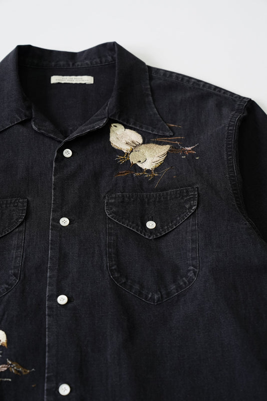 ○OLD JOE - SWALLOW COLLAR SPORTS SHIRTS Long-sleeve (Hiyoko) - GRAPHITE