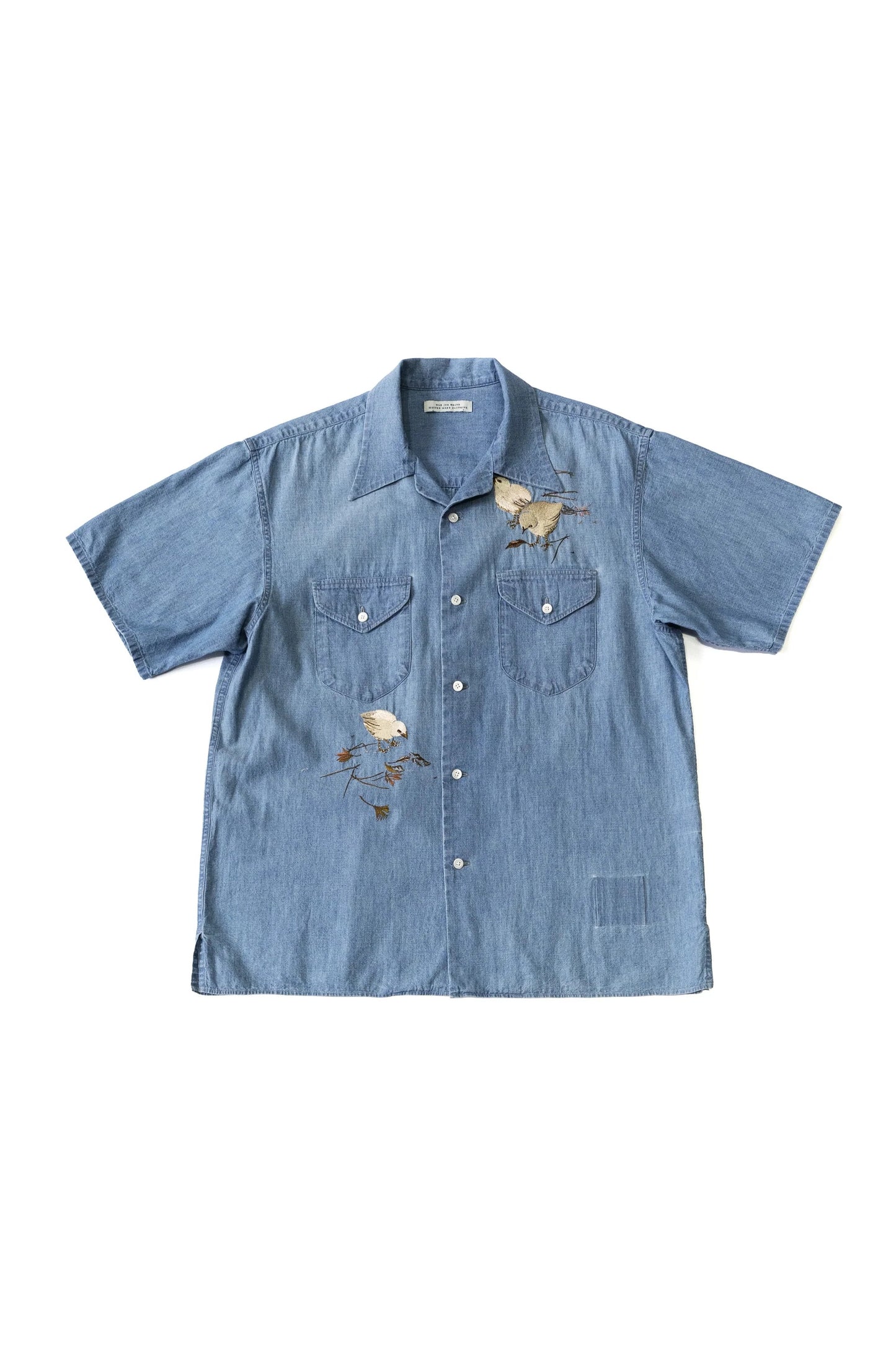 ○OLD JOE - SWALLOW COLLAR SPORTS SHIRTS Short-sleeve (Hiyoko) - INDIGO