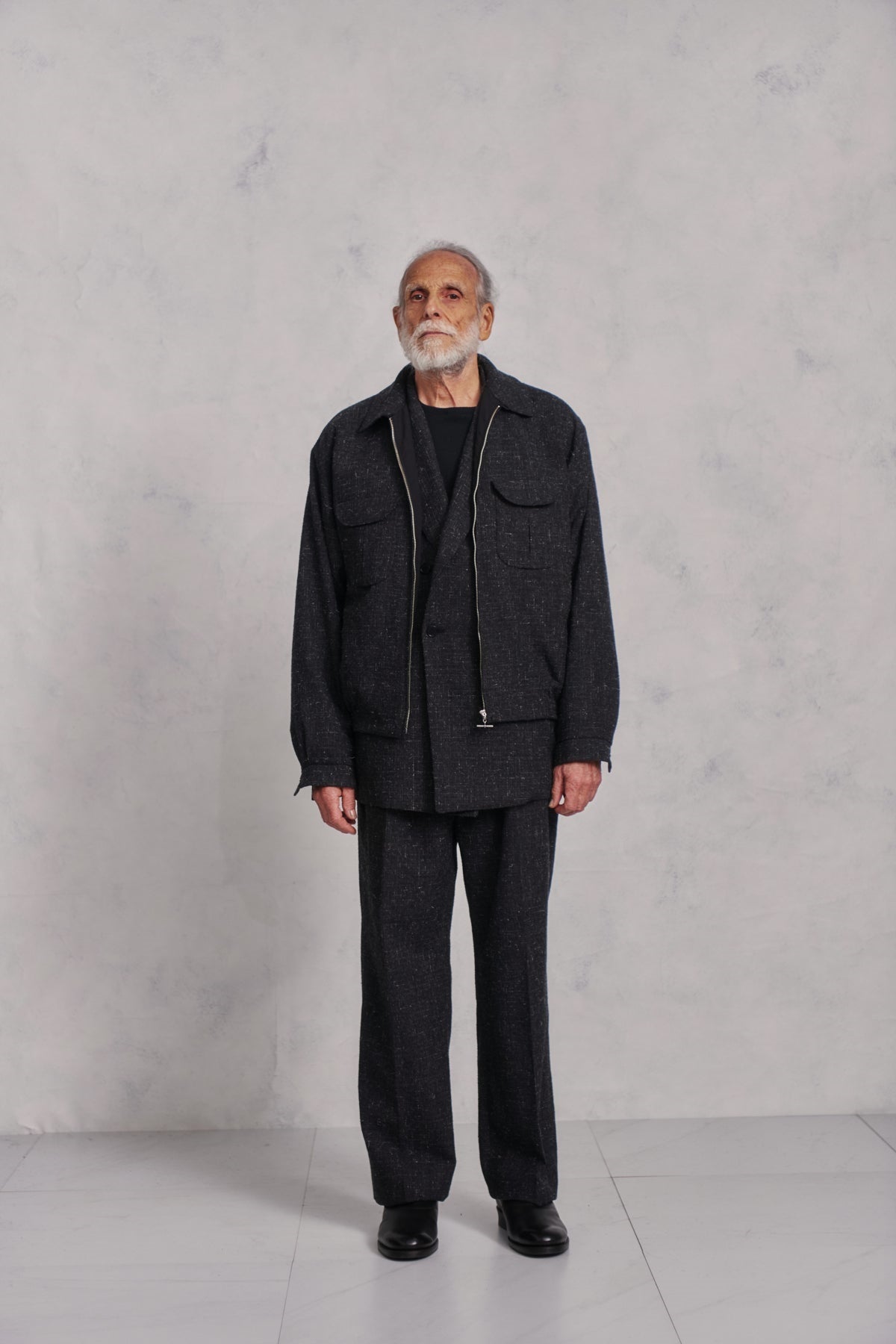 ○OLD JOE - PLEATED - POCKET RICKY JACKET - GRAPHITE
