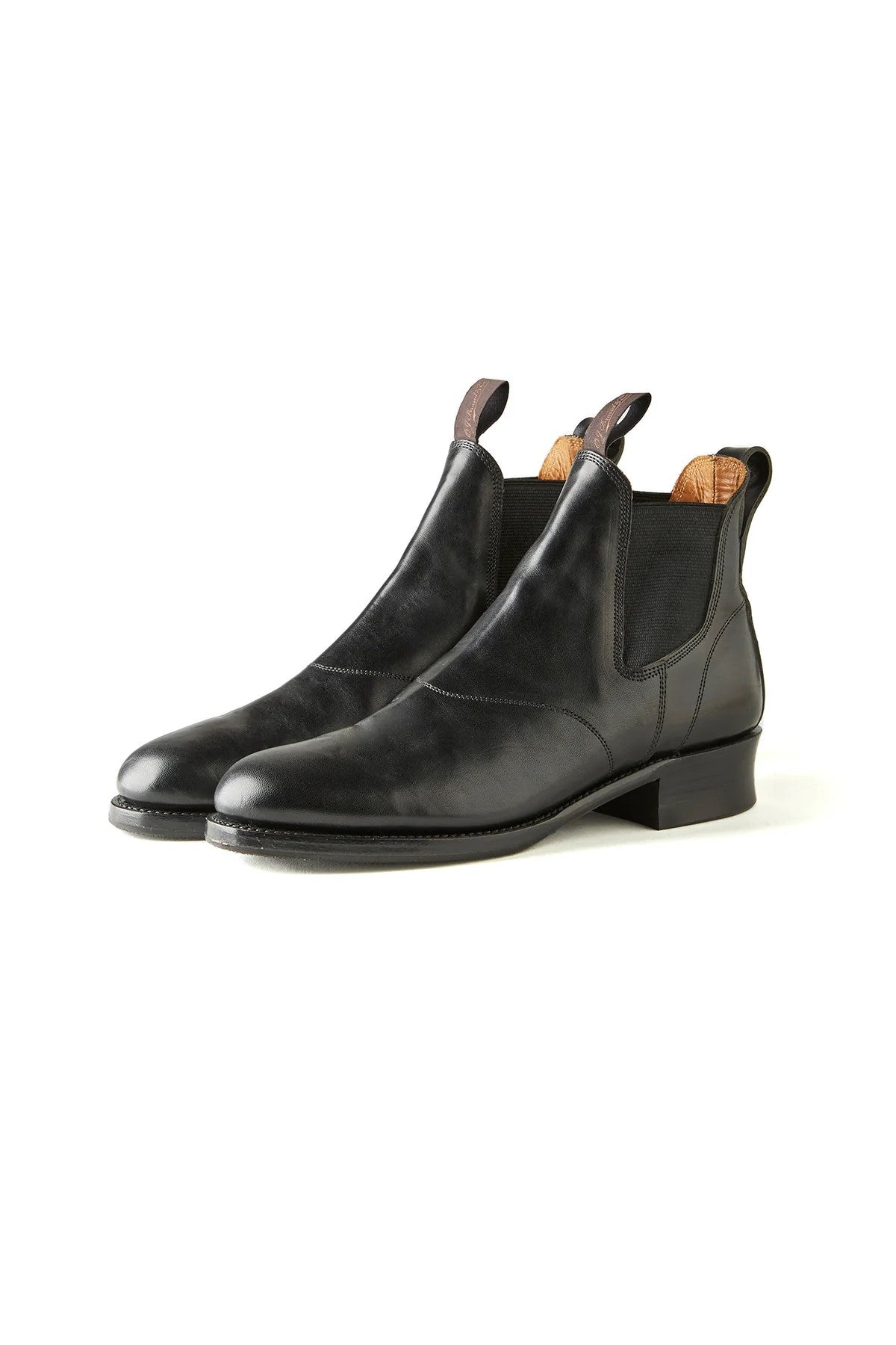 ○OLD JOE - “The Rover” ARTISAN LEATHER SIDE-GORE BOOTS - BLACK