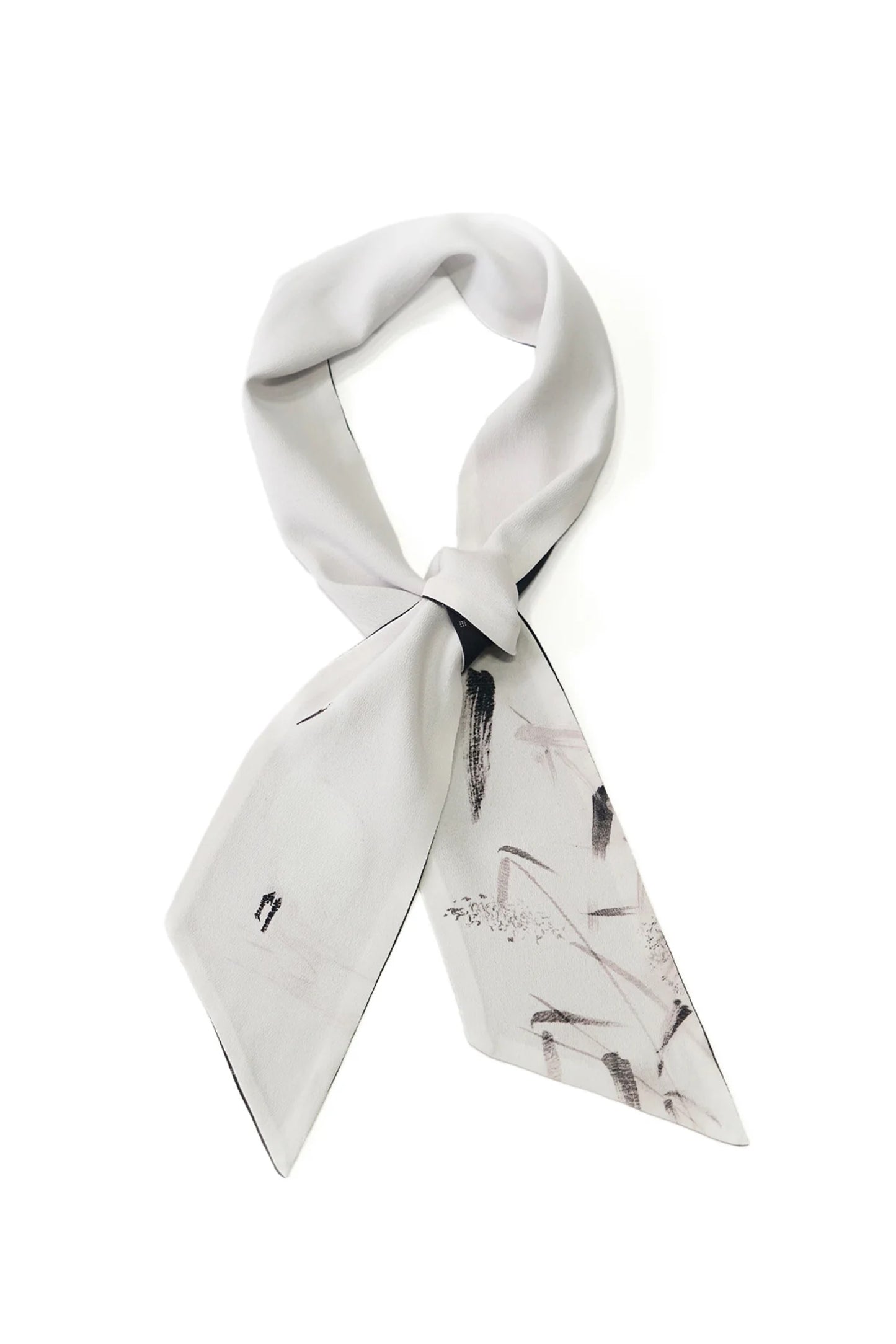 ○OLD JOE - RAYON SCARF TIE - BLACK x BLACK