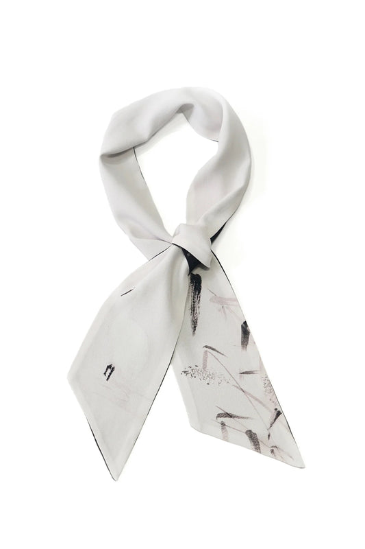 ○OLD JOE - RAYON SCARF TIE - BLACK x BLACK