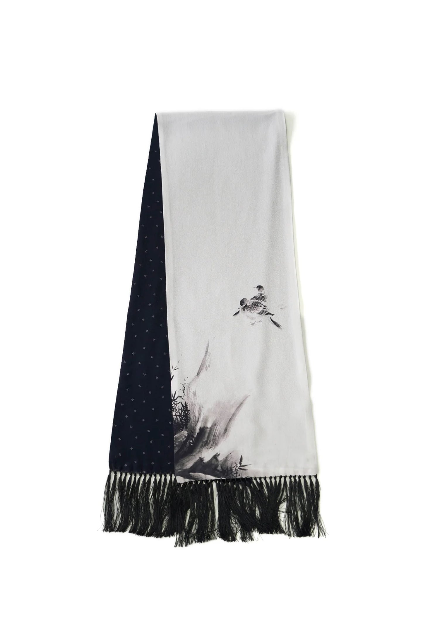 ○OLD JOE - RAYON FRINGE STALL - BLACK x BLACK