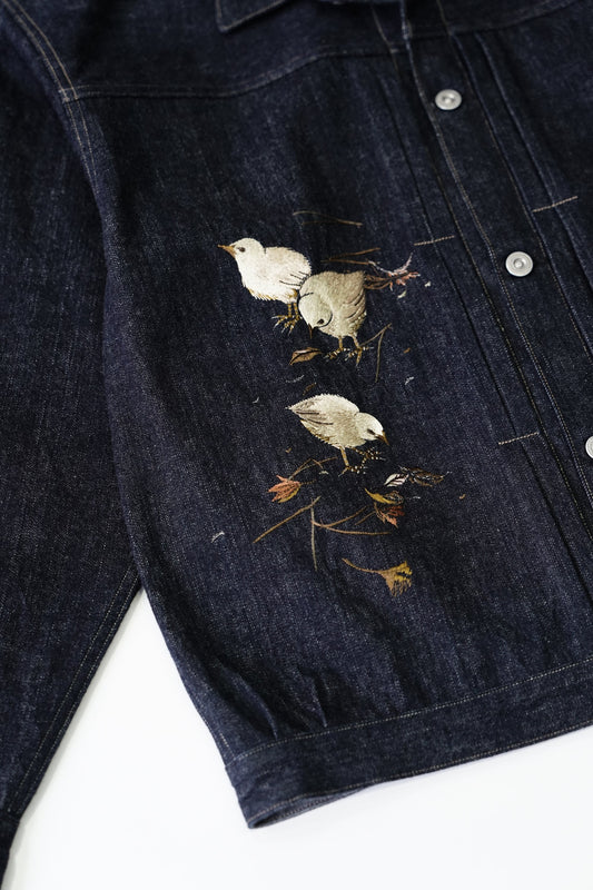 ○OLD JOE - ONE POCKET JEAN JACKET (Niwatori to Hiyoko) - INDIGO