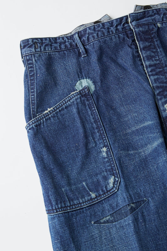 ○OLD JOE - WADORI SAILOR TROUSER (SCAR FACE) - INDIGO