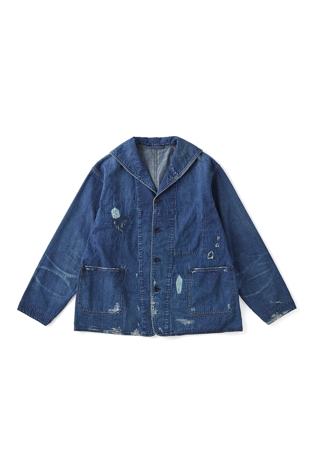 ○OLD JOE - SAILOR COLLAR CHORE JACKET (SCAR FACE) - INDIGO