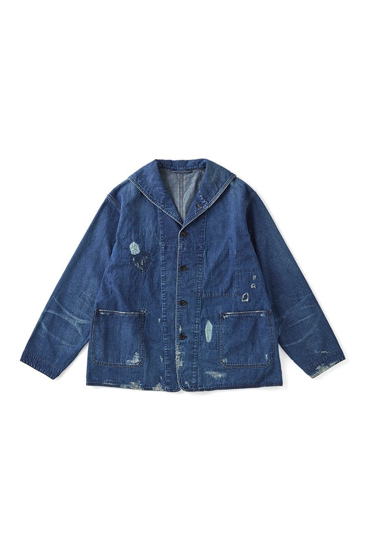 ○OLD JOE - SAILOR COLLAR CHORE JACKET (SCAR FACE) - INDIGO