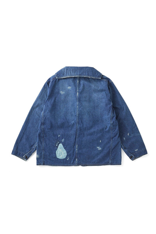 ○OLD JOE - SAILOR COLLAR CHORE JACKET (SCAR FACE) - INDIGO