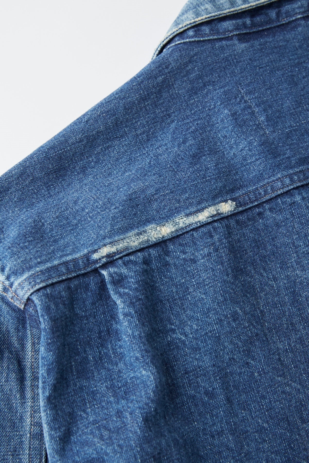 ○OLD JOE - ONE POCKET JEAN JACKET (SCAR FACE & PAINT) - INDIGO