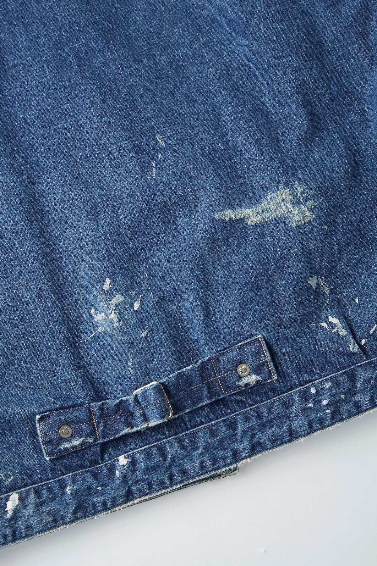 ○OLD JOE - ONE POCKET JEAN JACKET (SCAR FACE & PAINT) - INDIGO