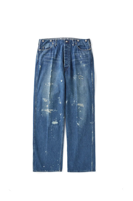 ○OLD JOE - BELTLESS WAIST JEAN TROUSER - INDIGO