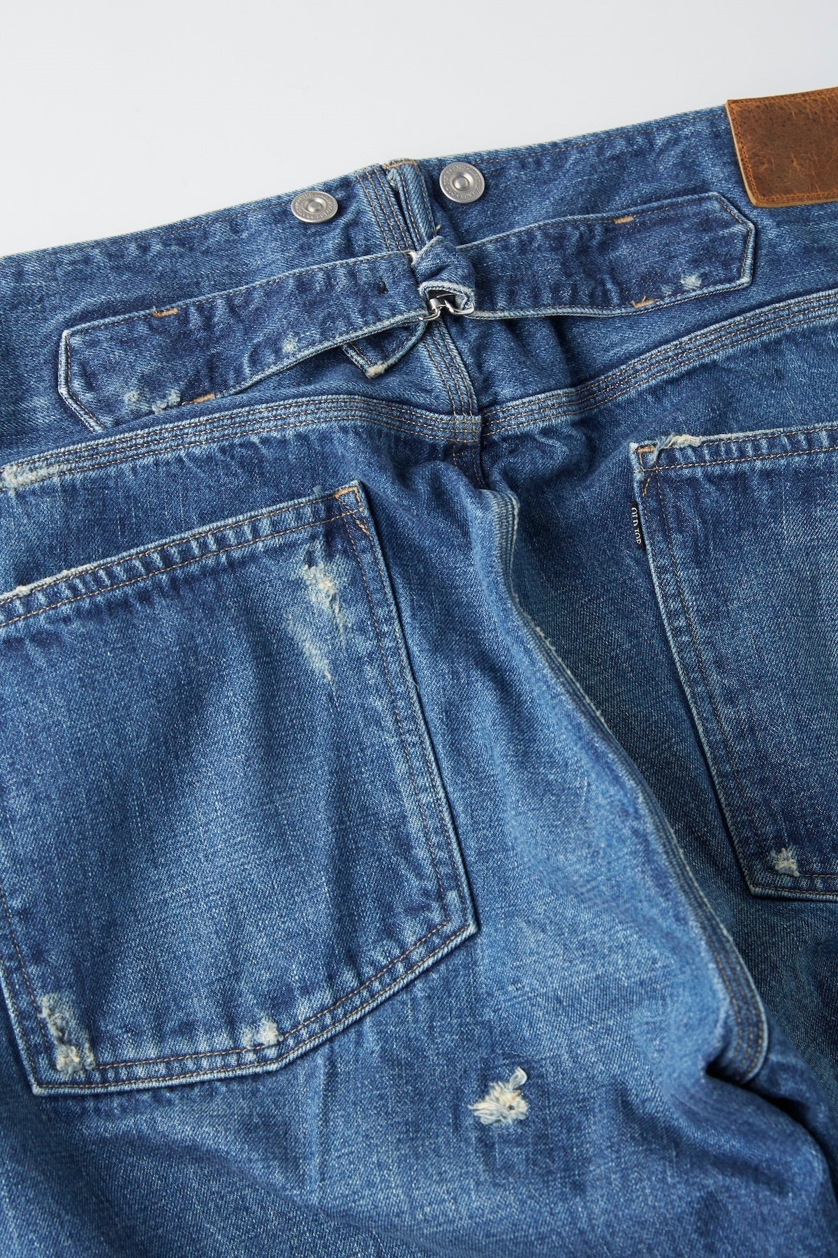 ○OLD JOE - BELTLESS WAIST JEAN TROUSER - INDIGO