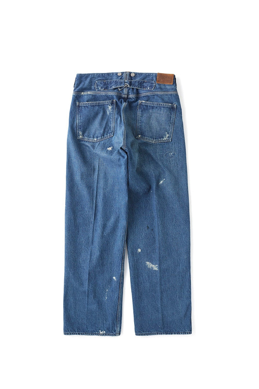 ○OLD JOE - BELTLESS WAIST JEAN TROUSER - INDIGO