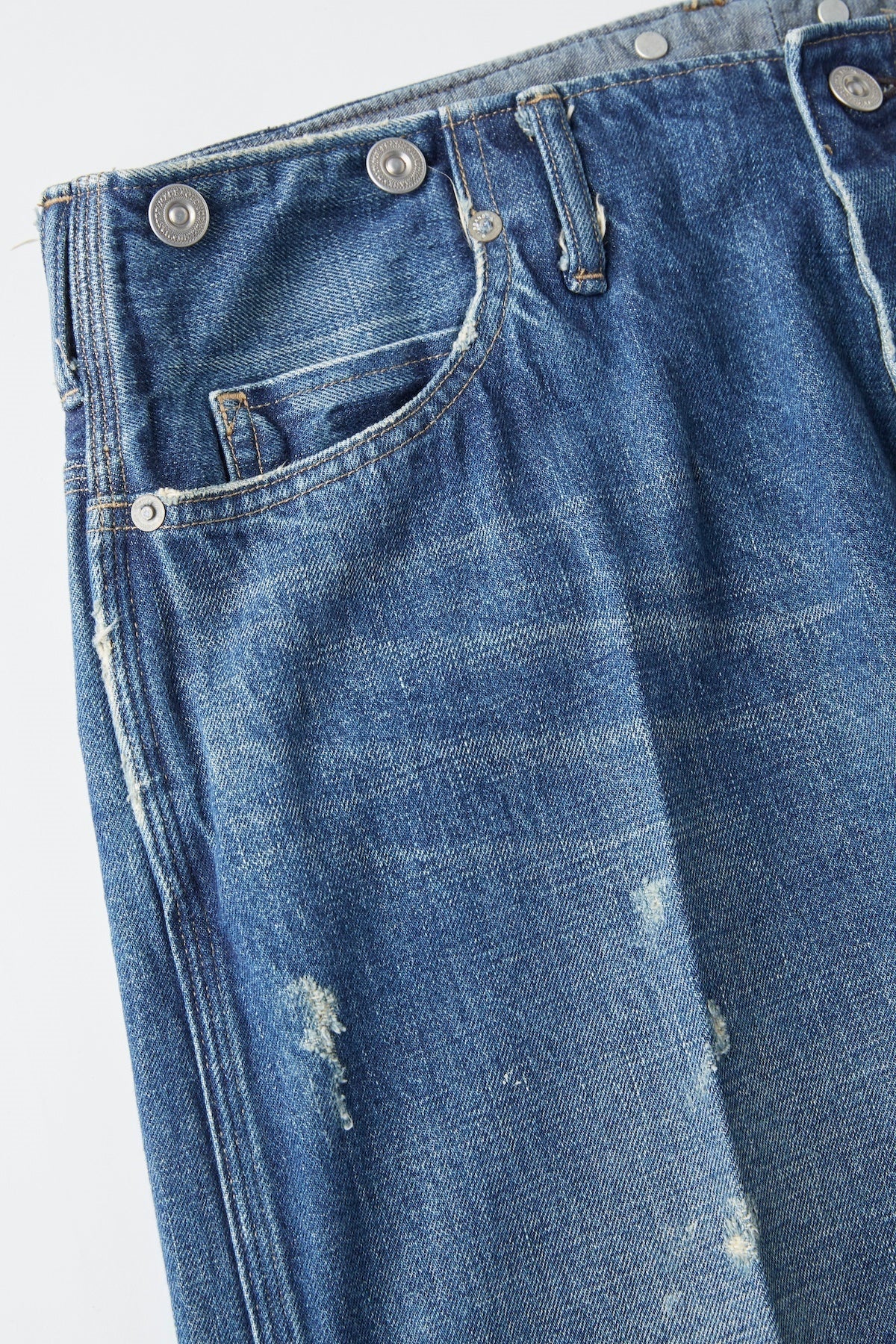 ○OLD JOE - BELTLESS WAIST JEAN TROUSER - INDIGO