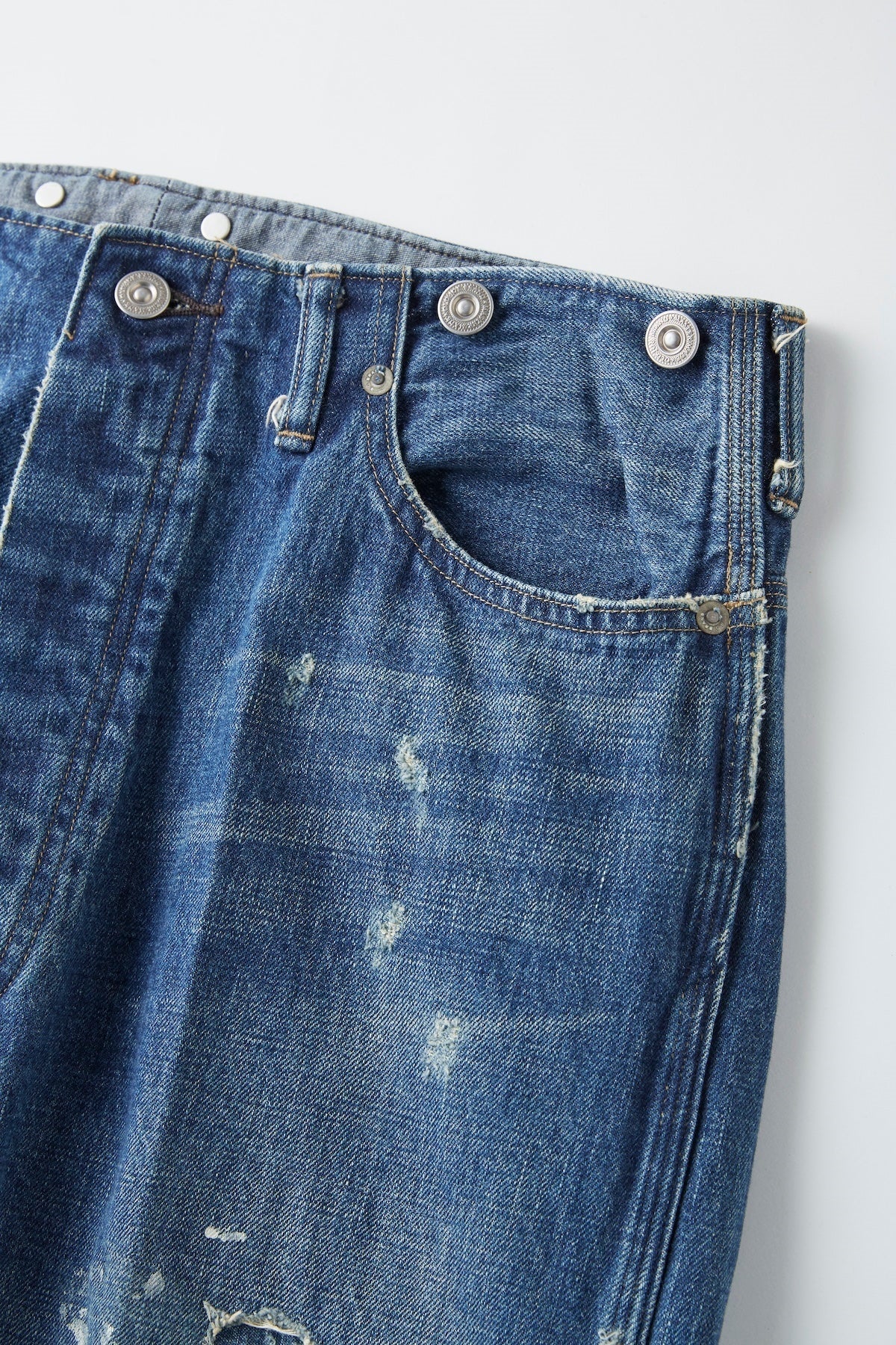 ○OLD JOE - BELTLESS WAIST JEAN TROUSER - INDIGO