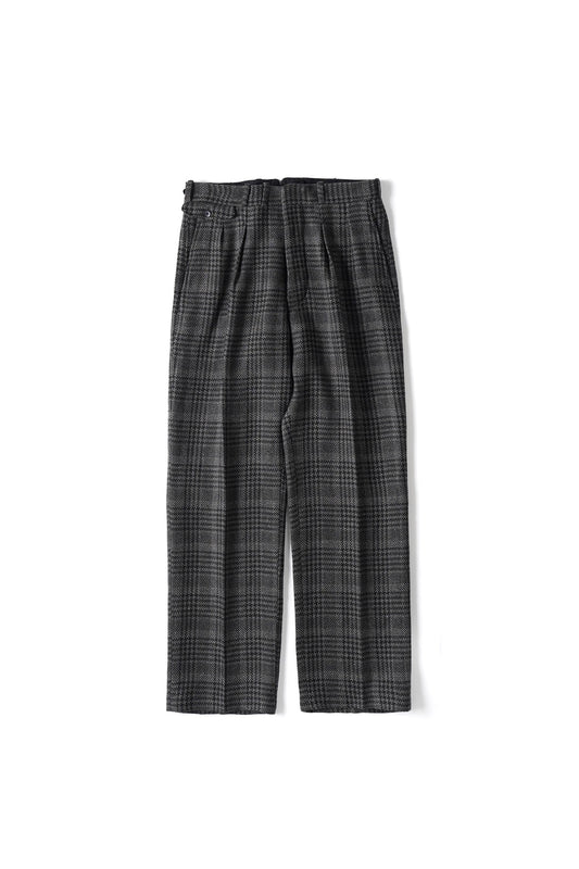 ○OLD JOE - DOUBLE-PLEATED DRAPE TROUSER - FANCY PLAID
