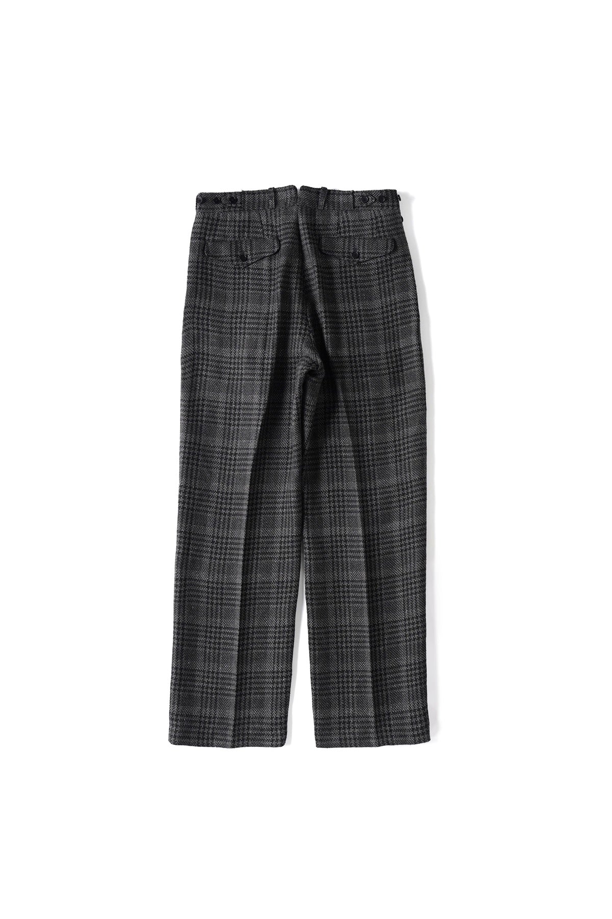 ○OLD JOE - DOUBLE-PLEATED DRAPE TROUSER - FANCY PLAID
