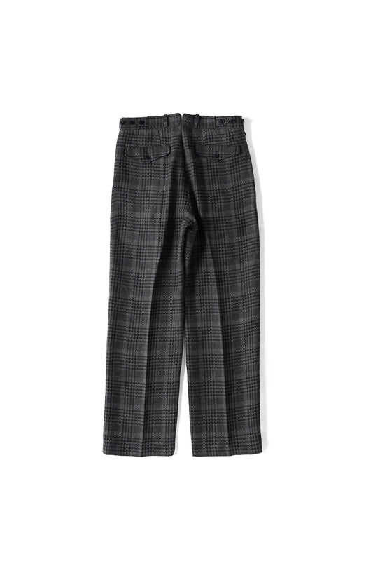 ○OLD JOE - DOUBLE-PLEATED DRAPE TROUSER - FANCY PLAID